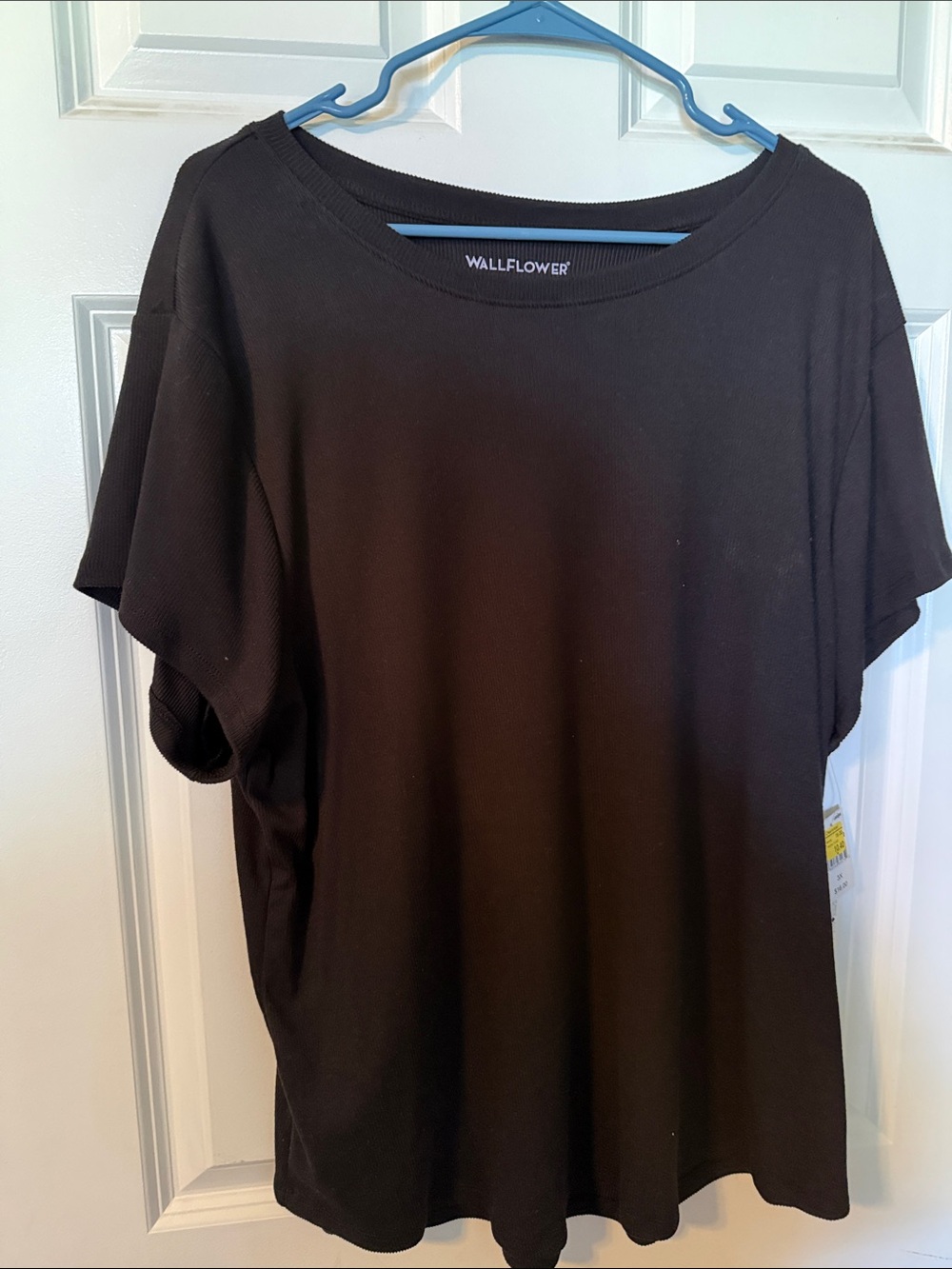 Wallflower Black Short Sleeve Crewneck Tee